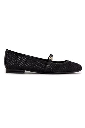 Black perforated fabric Annye ballerina SERGIO LEVANTESI | ANNYENERO